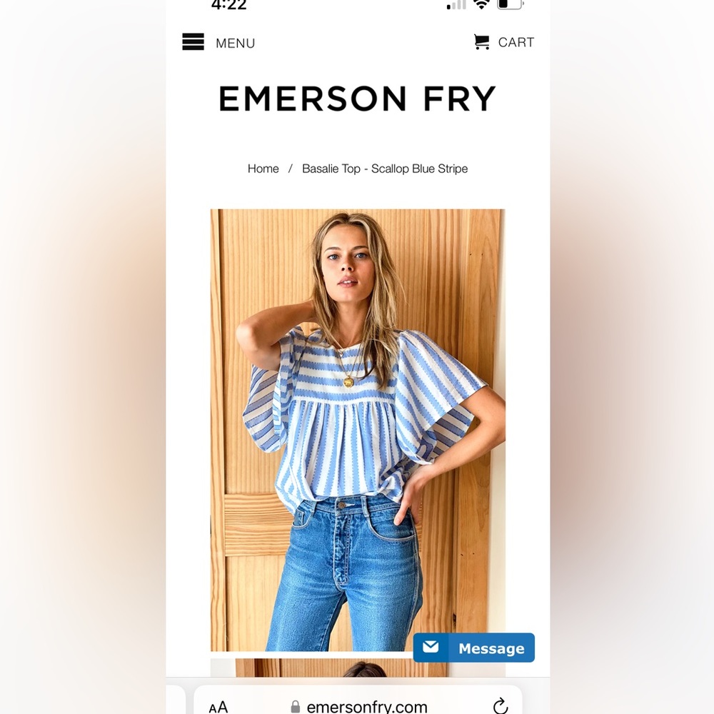 Emerson fry basalie top